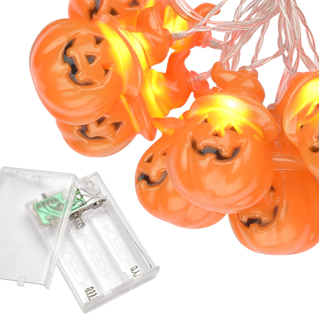 Halloween Decoration - 20 Pcs Colorful String Lights | Pumpkin Fairy Lights